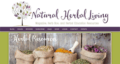 Desktop Screenshot of naturalherballiving.com